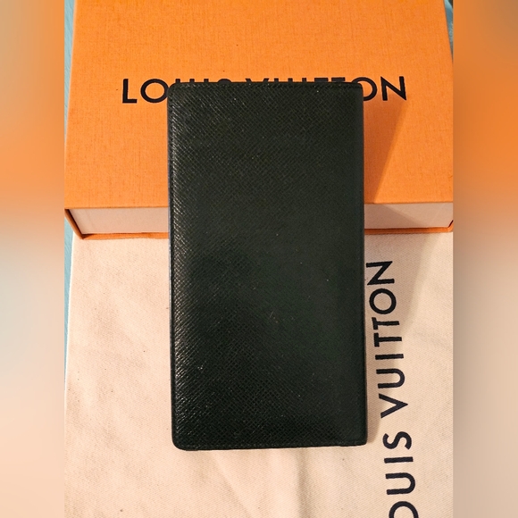 Louis Vuitton Handbags - LOUIS VUITTON Taiga Brazza Wallet in dark green